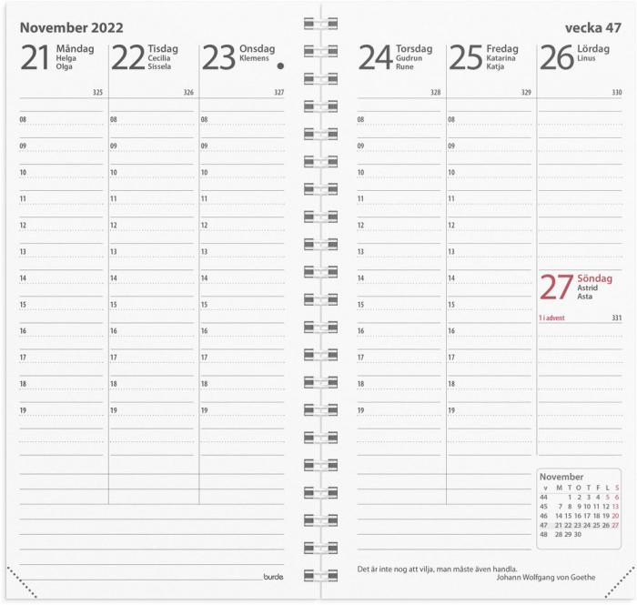 Planner kalendersats Interplano II 2022