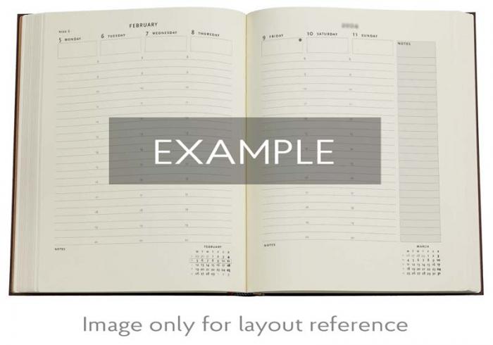 Kalender Paperblanks 18-months Ultra Anemone Vertical