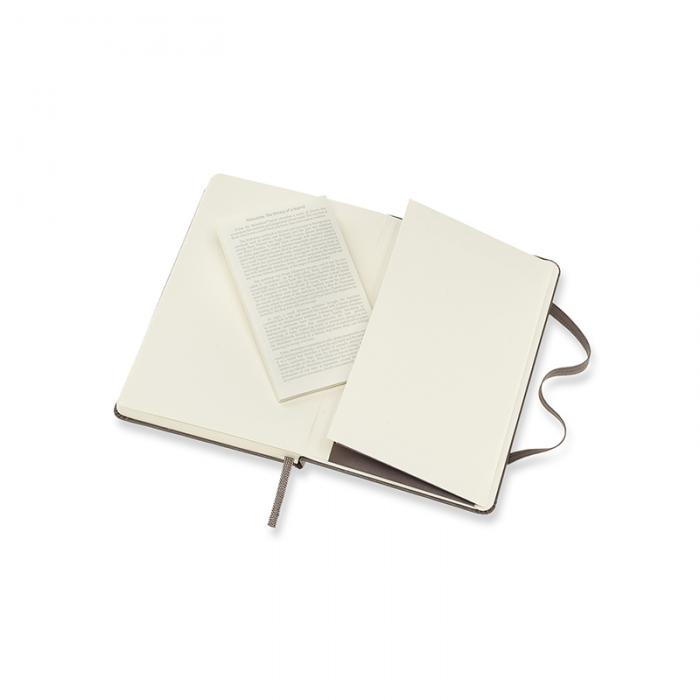 Moleskine Ruled Classic Notebook Pocket - Brun 9x14cm