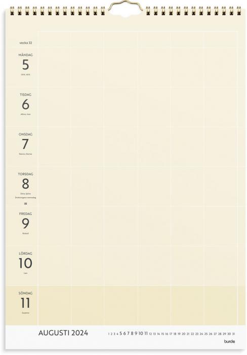 Vggkalender Life organizer veckokalender 2024
