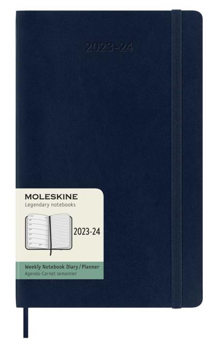 Moleskine Veckokalender L Soft Saphire blue 23/24