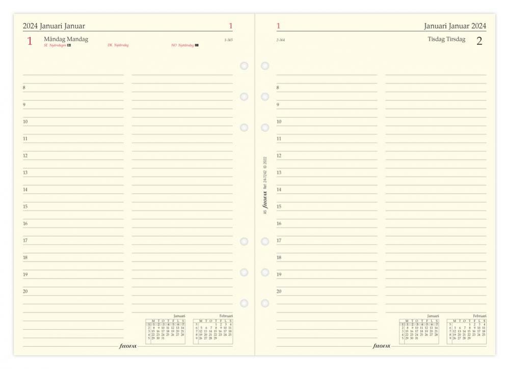 FILOFAX Calendario A5 Professional Agenda Annuale 2025