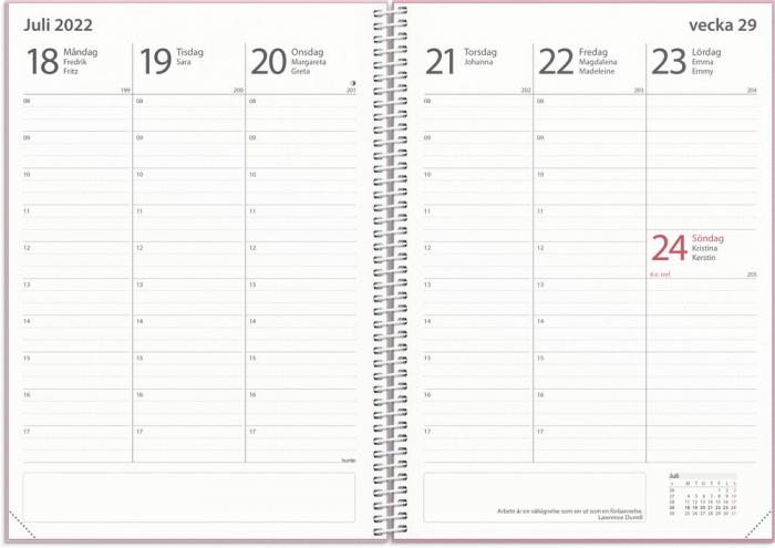 Kalender Study A5 Story Rosa 2022-2023