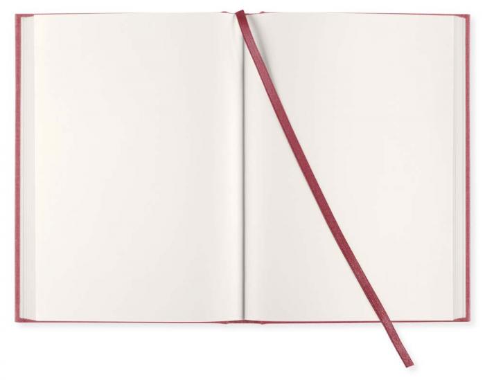 Olinjerad Blank Book A5 256 sidor Red Twist