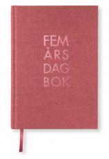 5-årsdagbok Red Twist