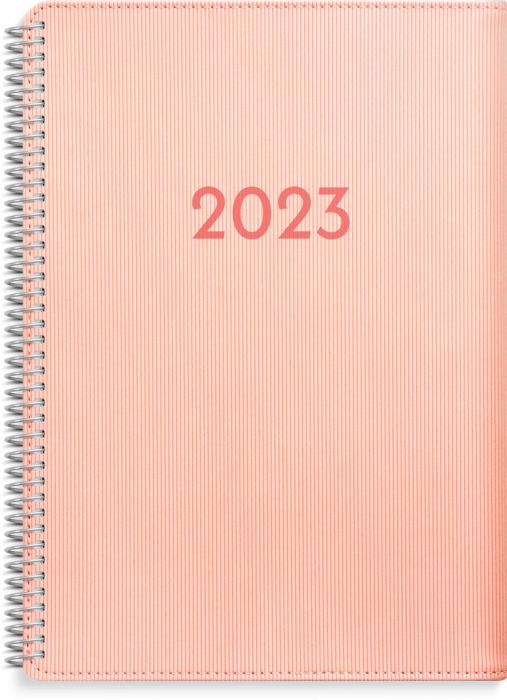 Stor Veckokalender A5 Twist rosa 2023