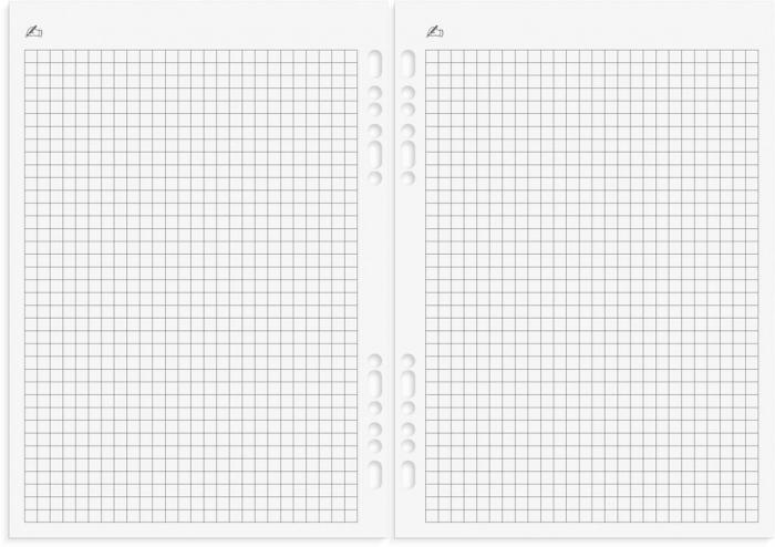 Business Systemkalender svart skinn 2024