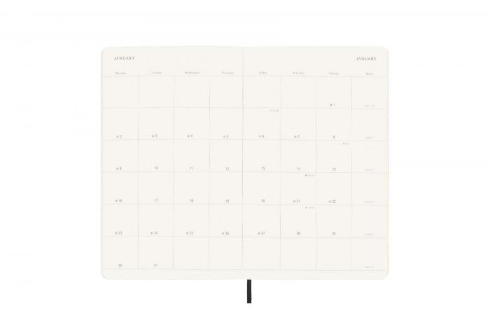 Moleskine Monthly Notebook svart soft large 22/23