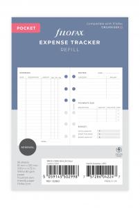 Filofax Expense Tracker refill pocket