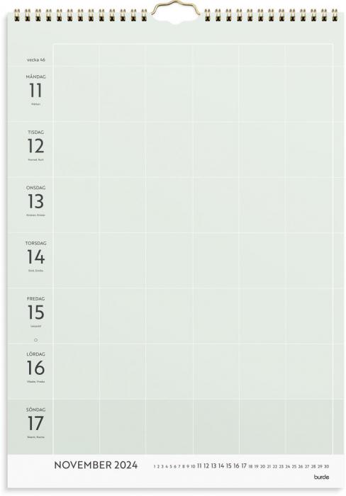 Väggkalender Life organizer veckokalender 2024