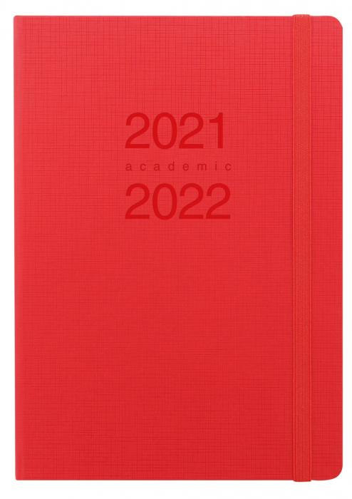 Kalender Letts Memo A6 rd studieret 2021-2022