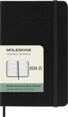 Moleskine Horizontal Weekly Black Hard pocket 24/25 