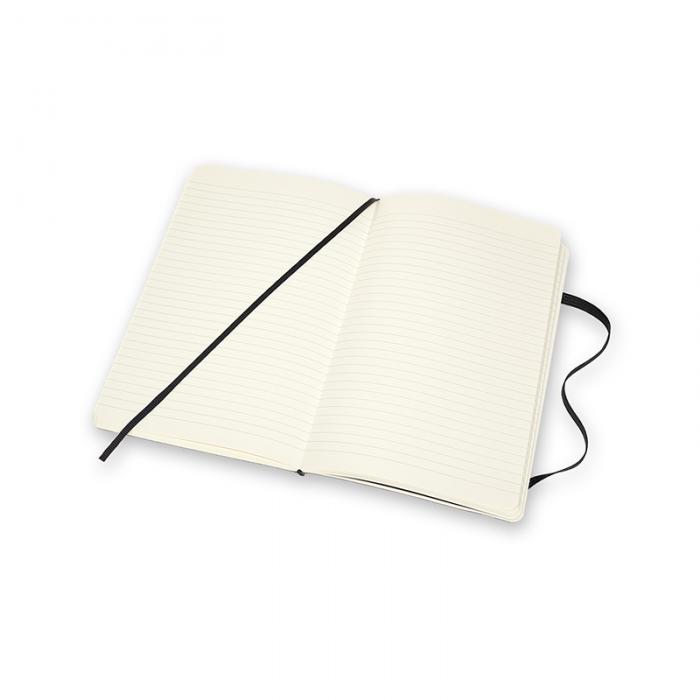 Moleskine Ruled Soft Classic Leather Notebook Large Black