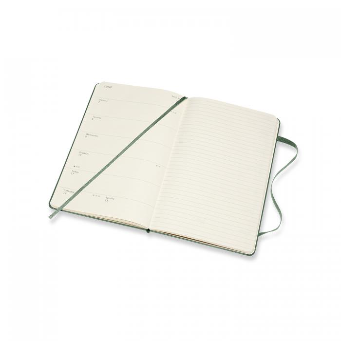 Moleskine Weekly Notebook Green hard Large 2021