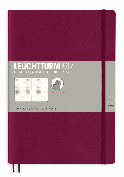 Leuchtturm Notebook B5 Soft 121s Port Red Dotted