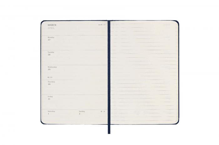 Moleskine Veckokalender Pkt Hard 22/23 Saphire Blue