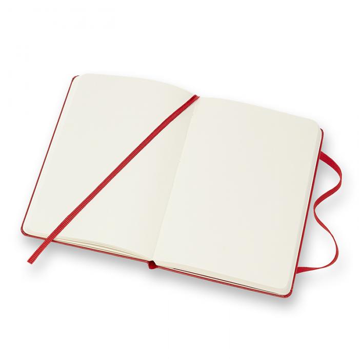 Moleskine Plain Classic Notebook Pocket - Rd