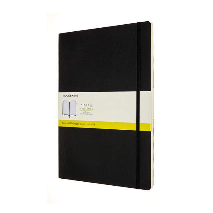 Moleskine Moleskine Classic Soft A4 Squared Notebook Black - Kalenderkungen.se