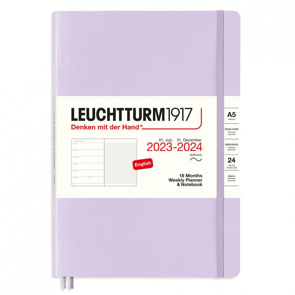 Kalender 23/24 Leuchtturm1917 A5 v/notes soft Lilac