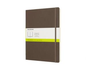 Moleskine Notebook X-large Soft Cover - Brun - Olinjerad