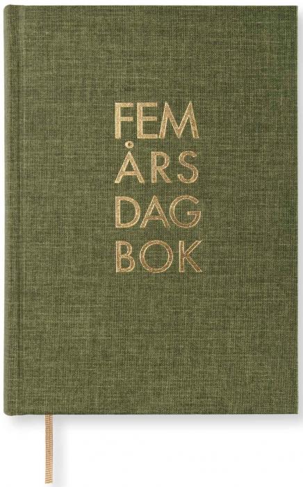 Paperstyle 5-årsdagbok - Mörkgrön - Kalenderkungen.se