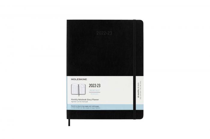 Moleskine Monthly Notebook XL svart soft 22/23