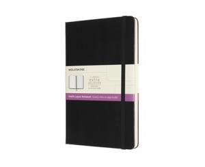 Moleskine Plain/Ruled Classic Notebook Large Black 