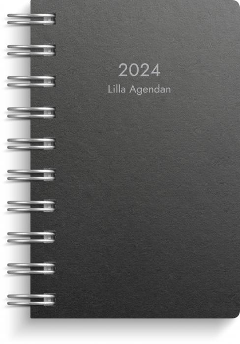 Lilla Agendan svart miljkartong 2024