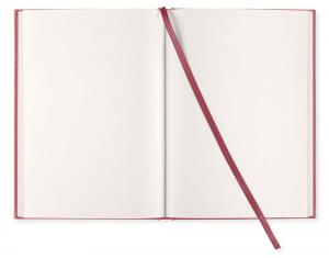 Olinjerad Blank Book A5 - 128 sidor Red Twist