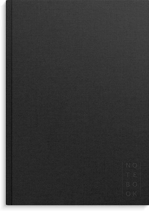 Notebook Textile black unlined A4