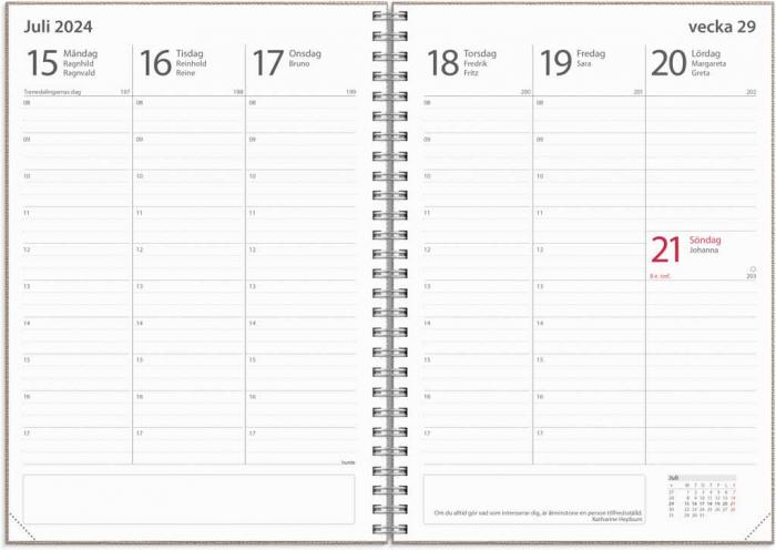 Kalender Study A5 Nomad beige 2023-2024