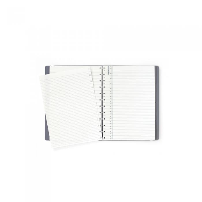 Filofax Notebook A4 linjerad Graphite