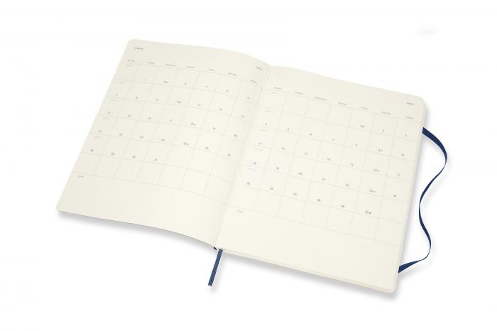 Moleskine Veckokalender XL Blå Mjuk 21/22