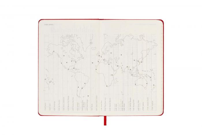 Moleskine Veckokalender Pkt Hard 22/23 Röd