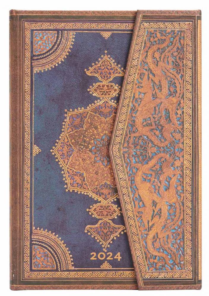 Kalender Paperblanks Mini Horizontal Safavid Indigo2024