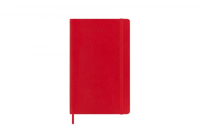 Moleskine Veckokalender L Soft röd 22/23