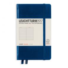 Leuchtturm A6 hard 185s Navy linjerad