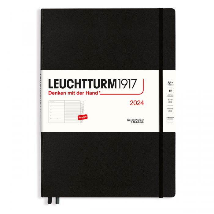 Leuchtturm1917 Vecka/notes A4+ Black 2024