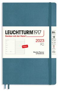 Kalender Leuchtturm1917 B6 Soft vecka/notes Stone BLue 2023