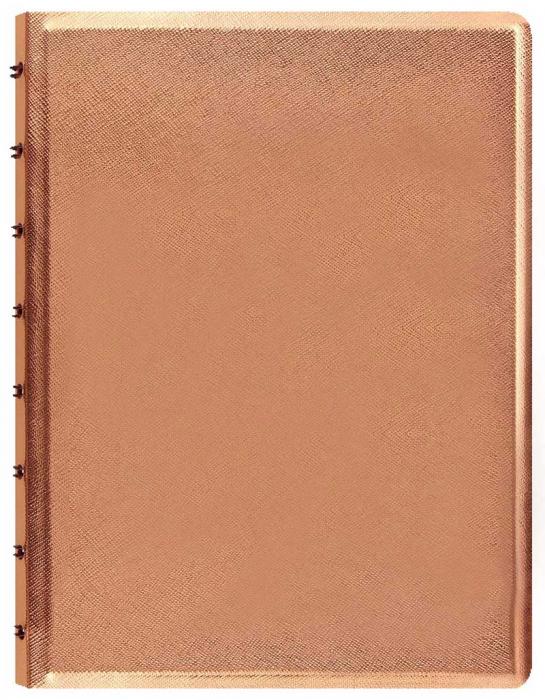 Filofax A5 Saffiano Notebook Metallic Rose