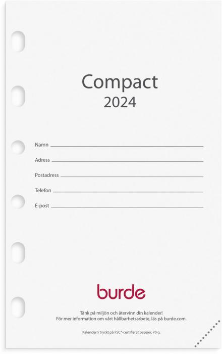 Compact kalendersats 2024