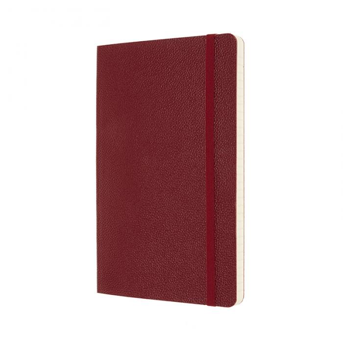 Moleskine Ruled Classic Leather Notebook Large Red