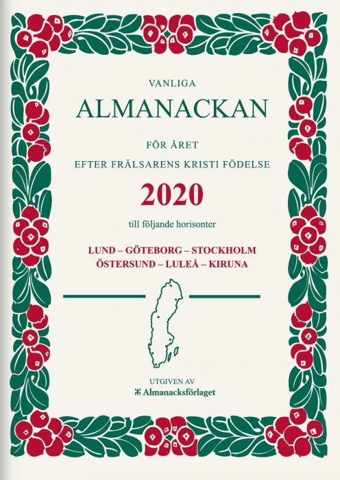 Almanacksfrlaget Vanliga almanackan 2020 - Kalenderkungen.se