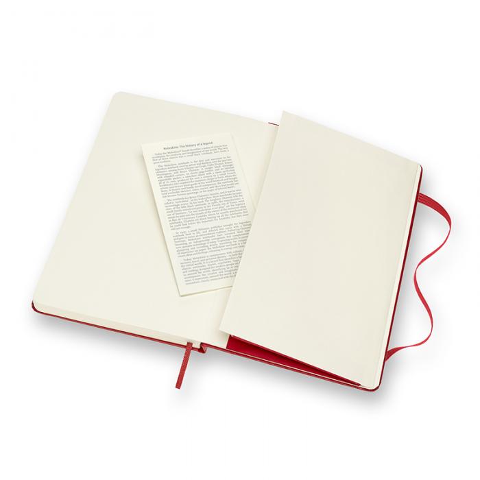 Moleskine Ruled Classic Notebook Large - Röd 