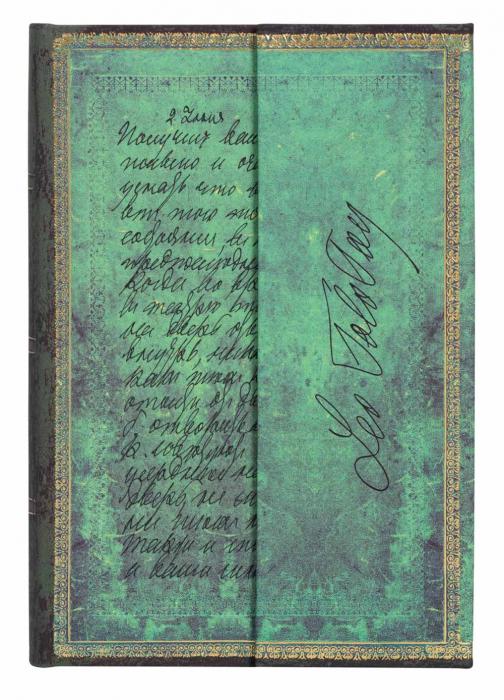 Paperblank Notebook mini lined Tolstoy, Letter of Peace