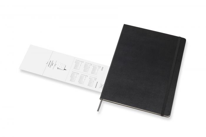 Moleskine Veckokalender XL Svart hard 21/22