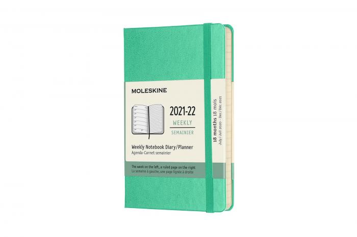 Moleskine Veckokalender Pkt Hard 21/22 Grön