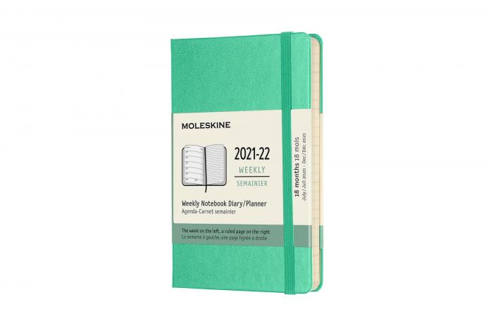 Moleskine Veckokalender Pkt Hard 21/22 Grn