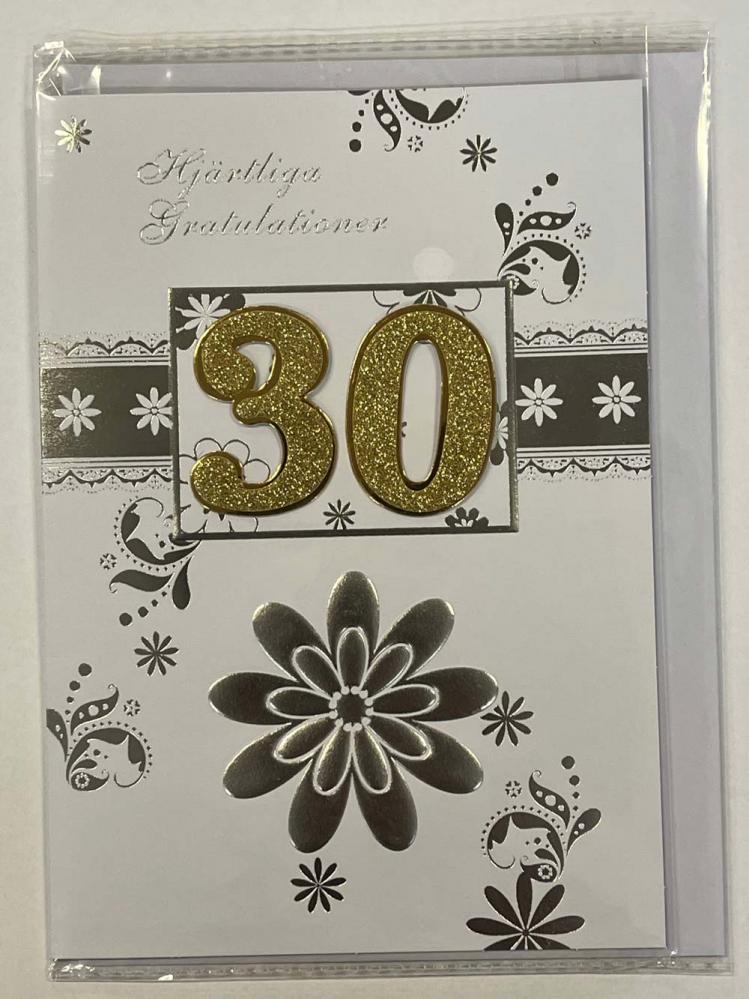 Grattiskort Med Kuvert 30 r Blomma grattiskort-med-kuvert-30-r-blomma