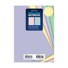 Extrablad pastellfärgade dotted till Filofax Notebook A5
